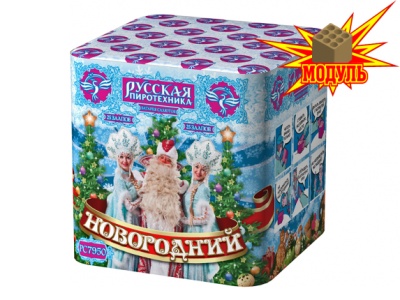 Новогодний 25 Батарея салютов купить в Ухте | uhta.salutsklad.ru